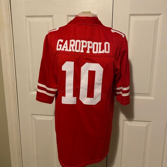 Men's Nike Jimmy Garoppolo Red San Francisco 49ers 75th Anniversary Ltd. Jersey - Picture 5 of 9